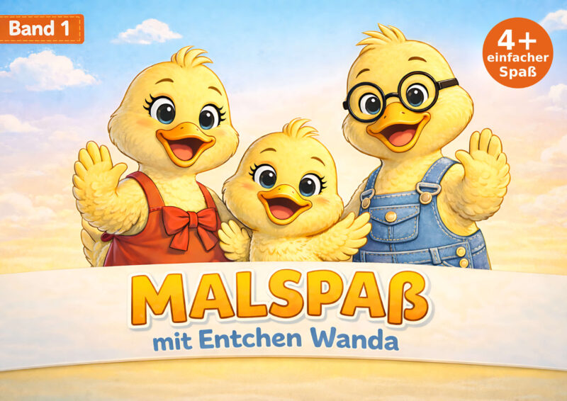 Band 1 - Malspaß mit Entchen Wanda - ab 4 Jahren