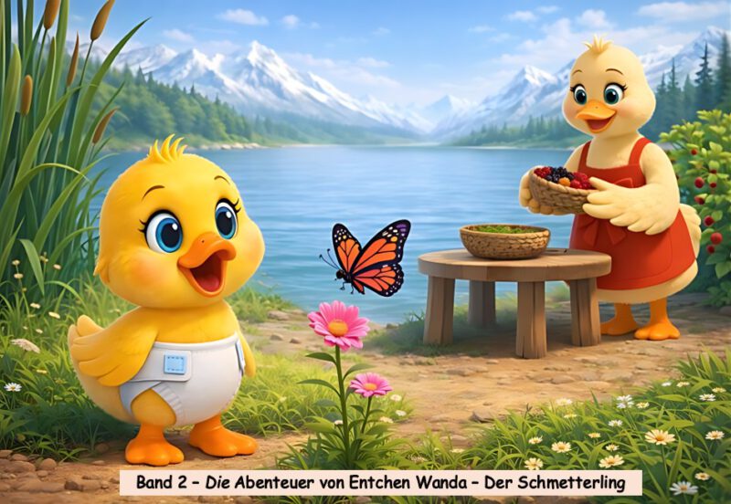 Band 2 - Die Abenteuer von Entchen Wanda - Der Schmetterling (A4 Querformat PDF-Download)